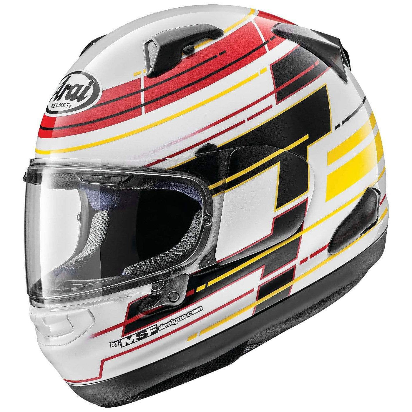 Arai Helmets Helmets XL / White Arai Signet-X Striker Motorcycle Helmet
