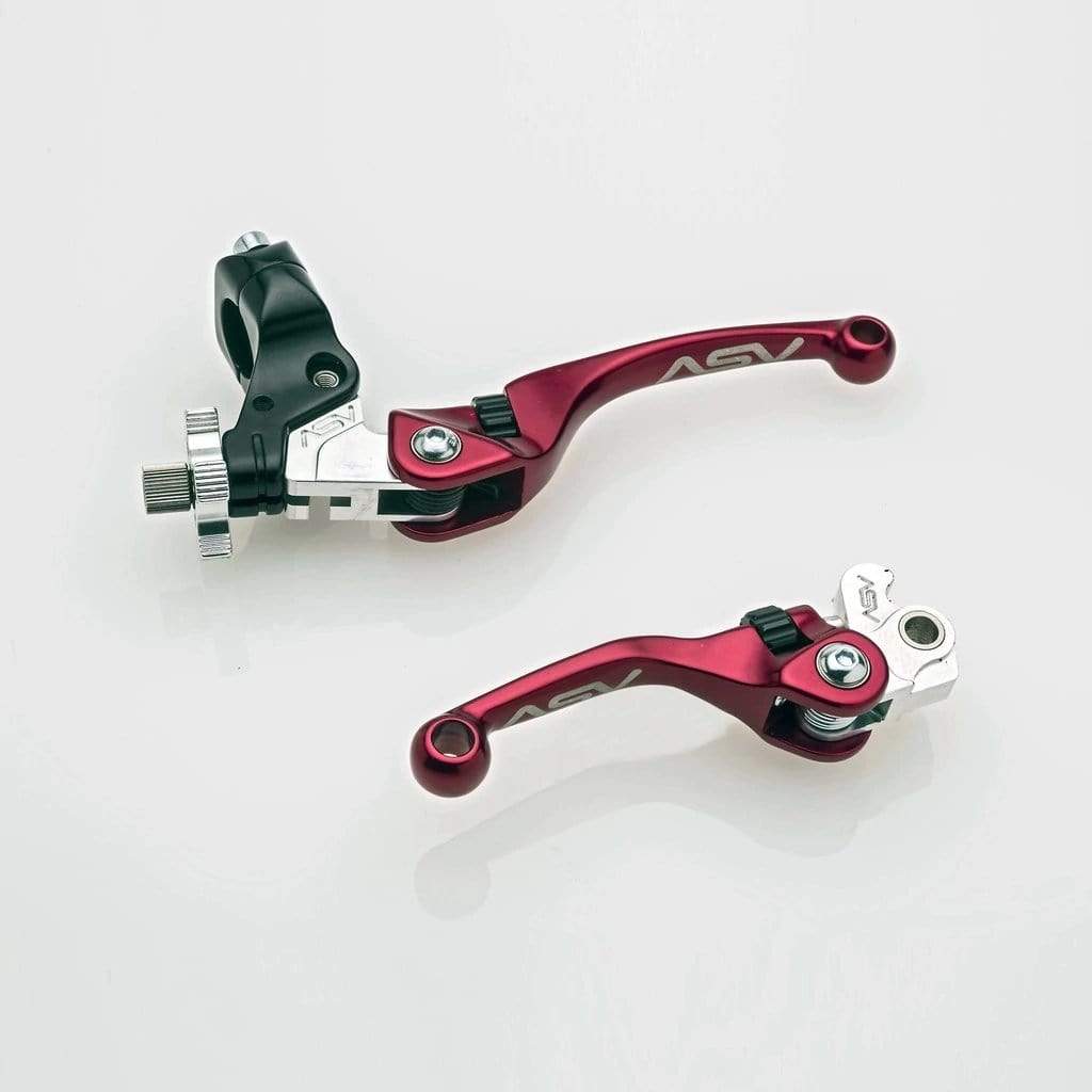 ASV Inventions Handlebars & Controls Red / Brake Lever ASV F4 Brake or/and Clutch Levers For Yamaha XT250 / TW200 85-19 - Choose Option