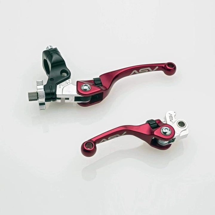 ASV Inventions Handlebars & Controls Red / Pair Pack ASV F4 Brake or/and Clutch Levers For Honda TRX 450R (Electric Start) (06-14) - Choose Option