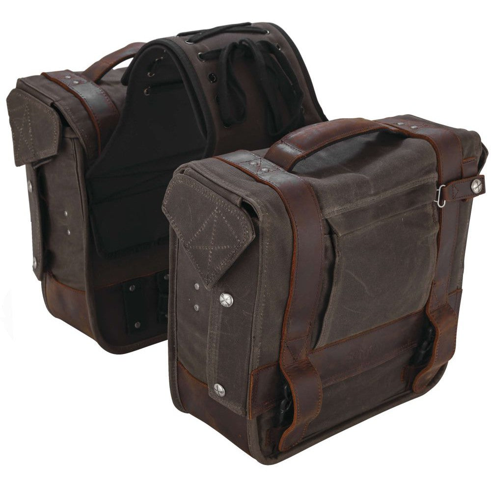 Burly Brand Voyager Throw Over Saddlebags Dark Oak - B15-1002D