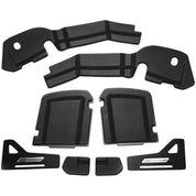 Hardstreet Ryt-There Saddlebag Shelf Set Flat Single-Hinge Charcoal - HSL-1035-SBSH-IN-BB