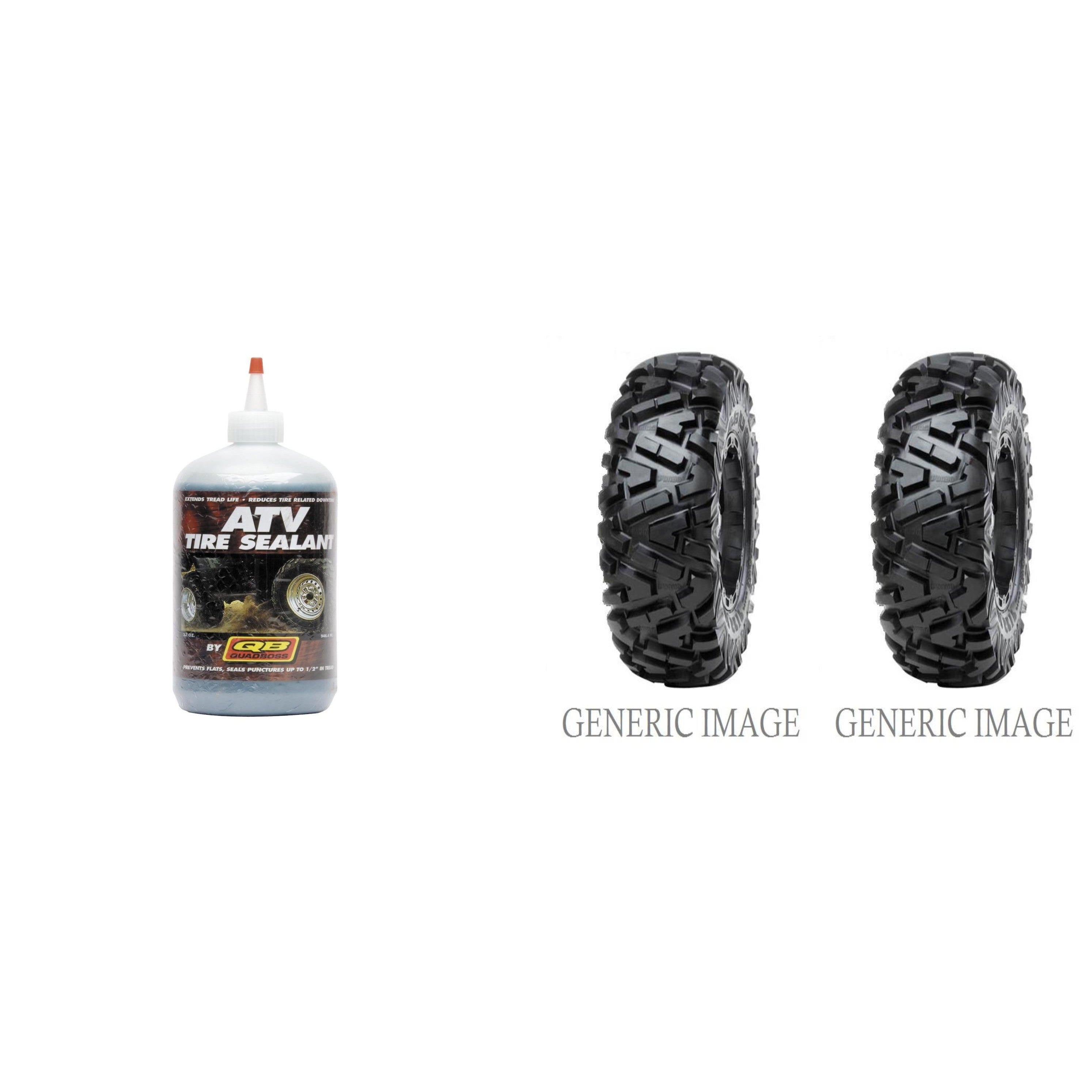 Set of 2 Power Grip DI2025 Radial Rear Tires 26x10R-14 6-ply with Sealant