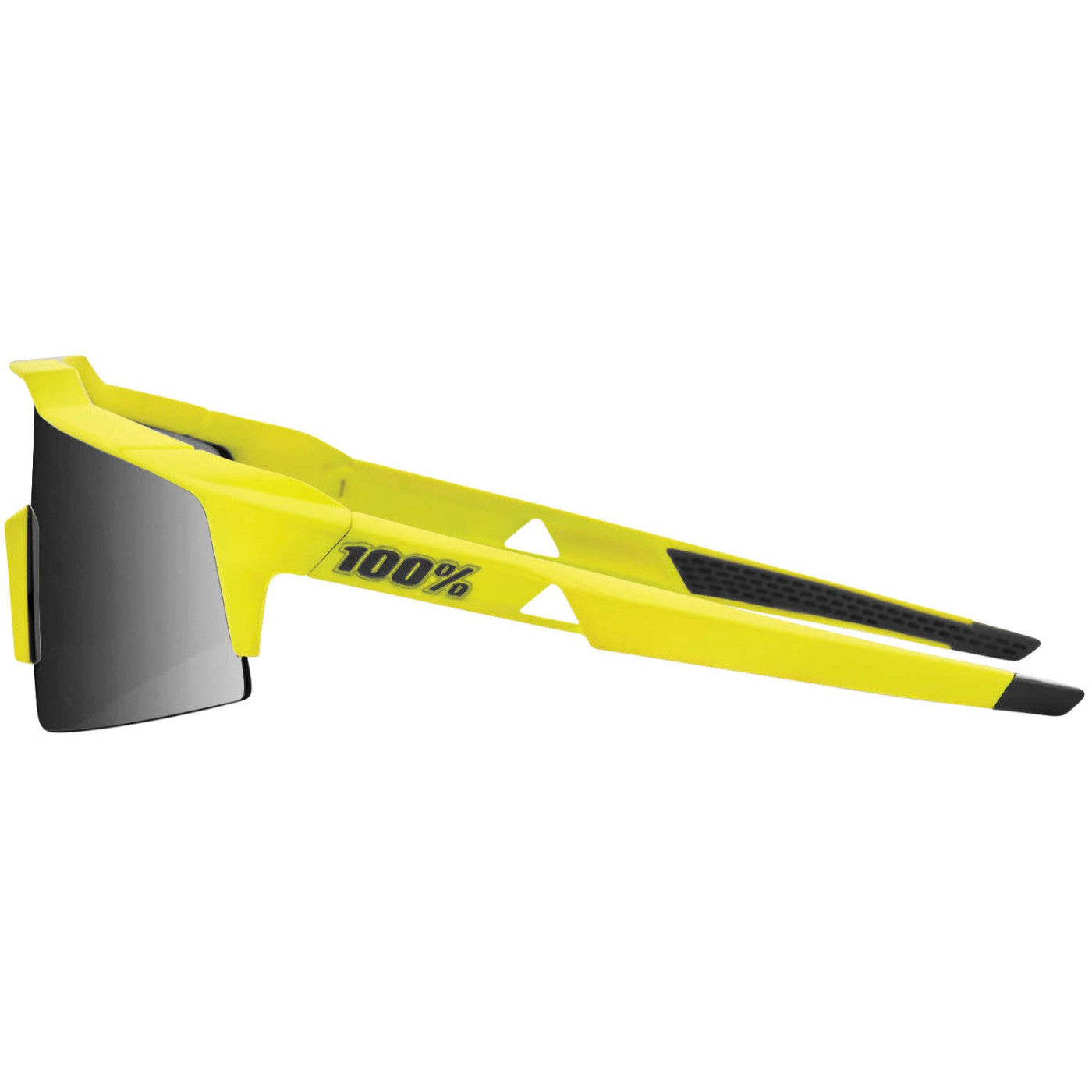 100% Speedcraft SL Sunglasses Soft Tact Banana with Smoke Lens - 61002-004-61