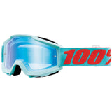 100% Gen1 Accuri Goggles Maldives with Blue Flash Lens - 50210-288-02