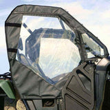 Falcon Ridge Black Canvas Soft Roll-Away Doors With Zipper For Honda Pioneer 2015-2022