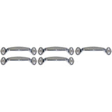 Set of 5 8-1/4 Inch Die Cast Grab Handle / Chrome Plated