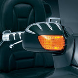Kuryakyn Chrome Front Bear Claw Mirror Covers Accents Trim Honda Goldwing 1800
