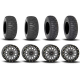 Ruedas System 3 SB-6 Beadlock color gris metalizado de 15" y neumáticos SS360 para arena/nieve [32x10-15], [32x12-15]