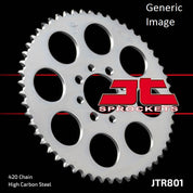 420D Chain Natural, Front & Rear Sprocket Kit for Street SUZUKI RB50 1987