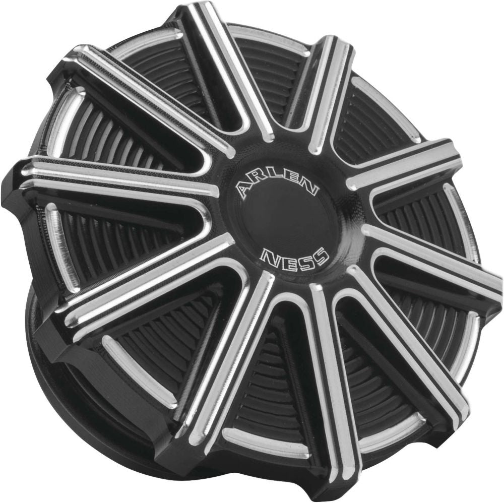 Arlen Ness 10-Gauge Black Vented Gas Cap 701-002