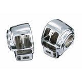 Kuryakyn Chrome Handlebar Control Switch Button Housing Set Pair Harley Touring