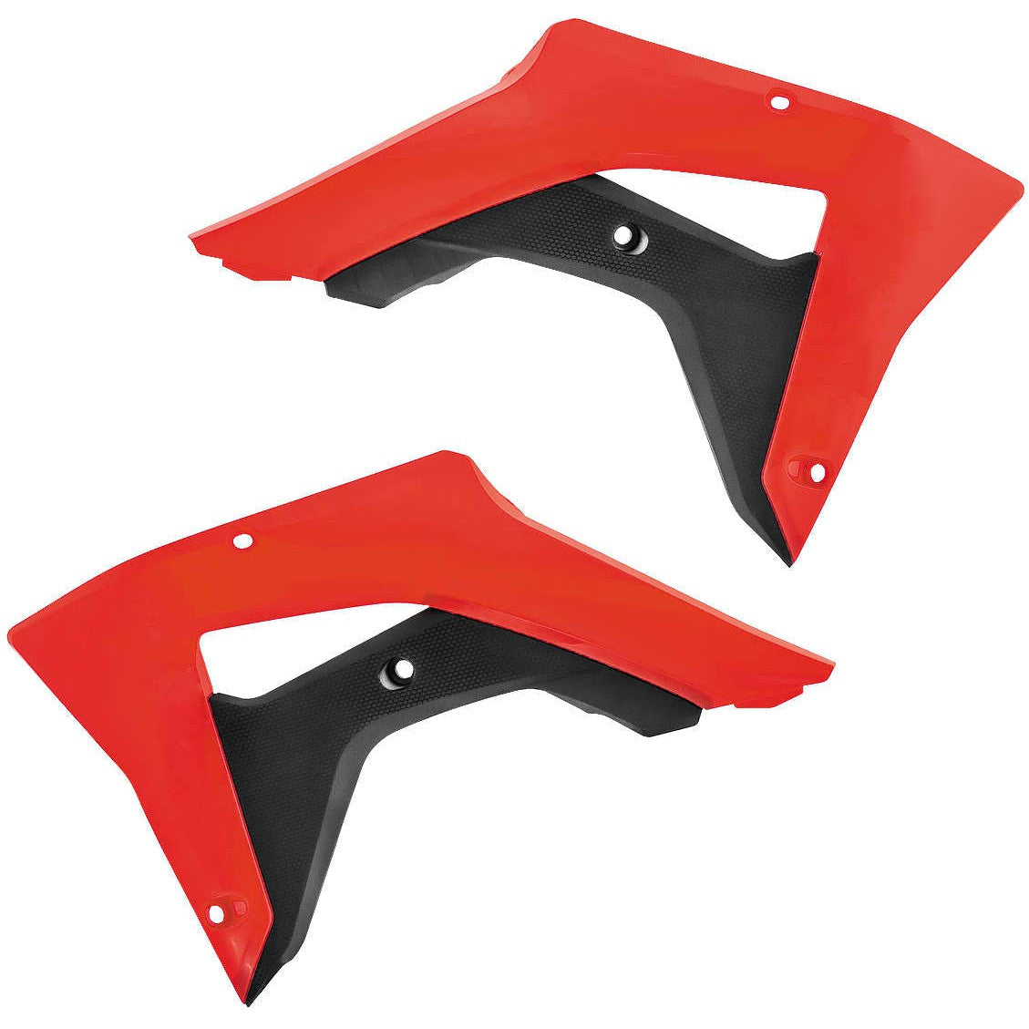 Acerbis Red/Black Radiator Shrouds for Honda - 2645451018