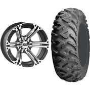 Set of 2 Mounted Wheel and Tire Kit Wheel: 14x6 4+2 4/110 Tire: 26x9-14 6 Ply