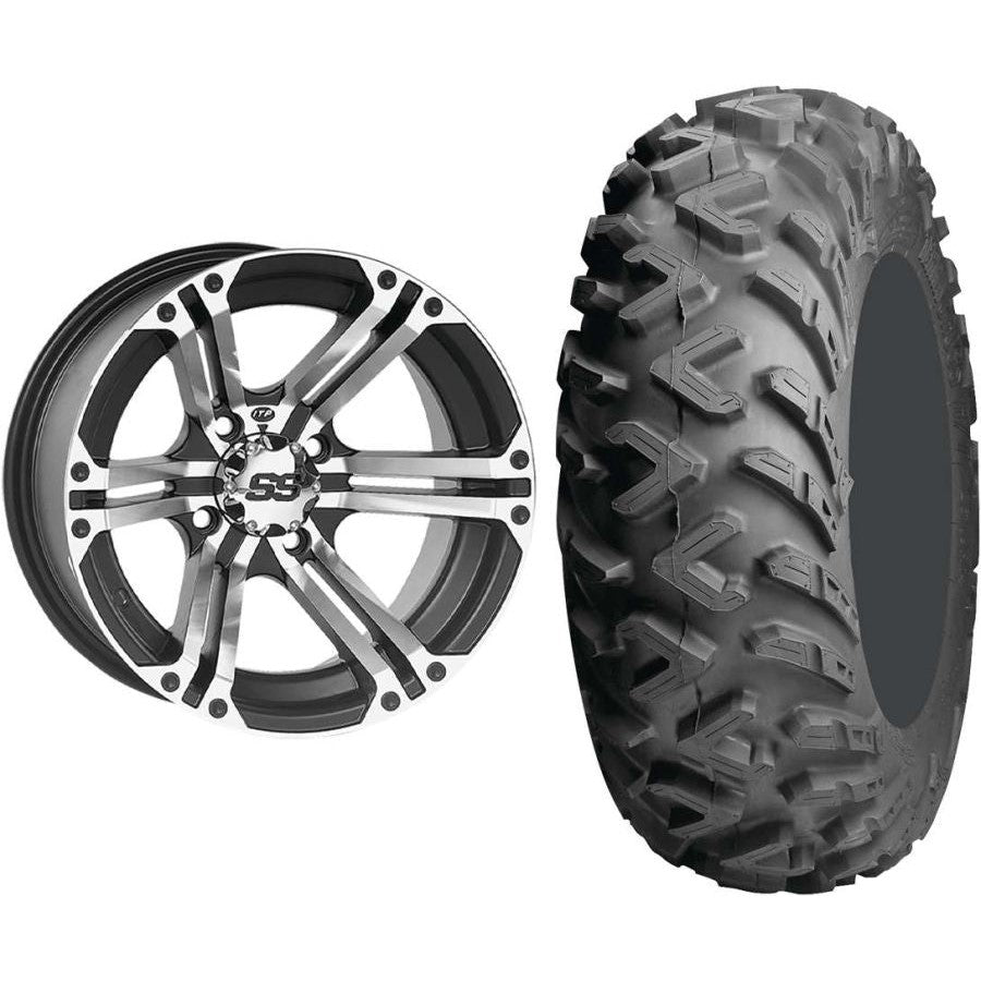 Set of 2 Mounted Wheel and Tire Kit Wheel: 14x6 4+2 4/110 Tire: 26x9-14 6 Ply