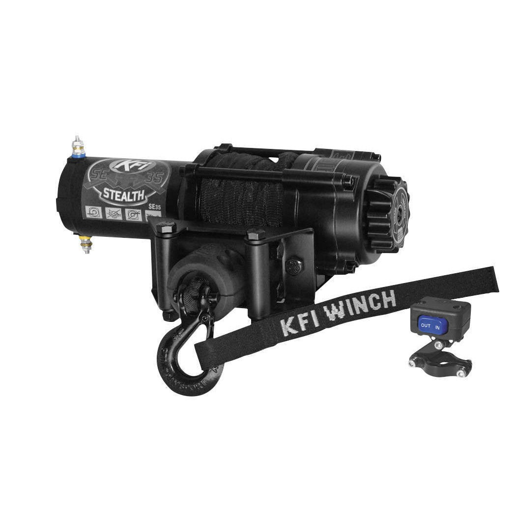 3500 lb KFI Assault Winch Combo Kit (M1) For 2014-19 Honda 700 and 700-4 Pioneer