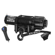 Winch Kit 4500 lb Wide For Polaris 1000 XP Ranger Texas Edition Crew 2020-2024 (Synthetic Rope)