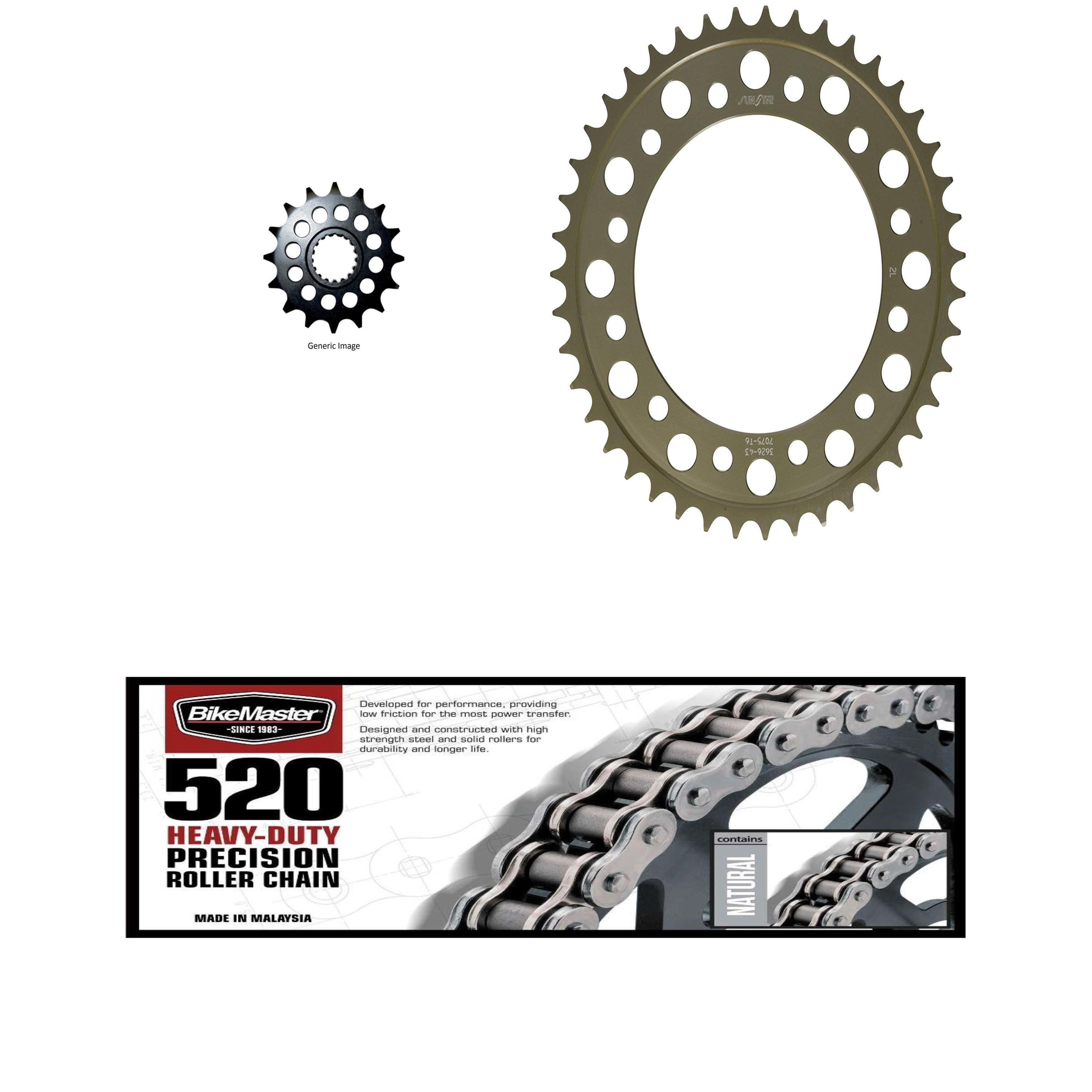 520H Heavy-Duty Chain, Front & Rear Sprocket Kit HONDA CBR600RR 03-06