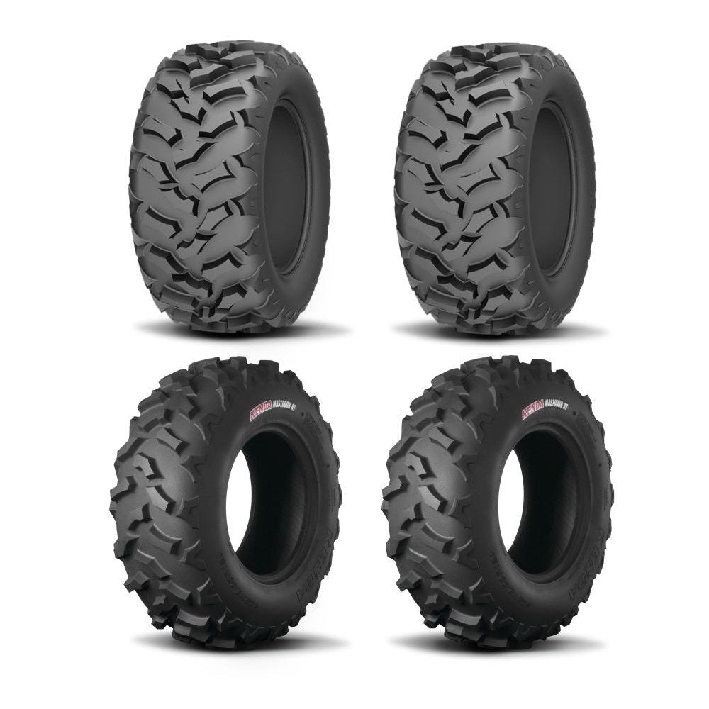 Kenda Set of Two K3203 Mastodon AT Tires [26x9R14] (8 Ply) And Two (8 Ply) [26x11R-14] Tires