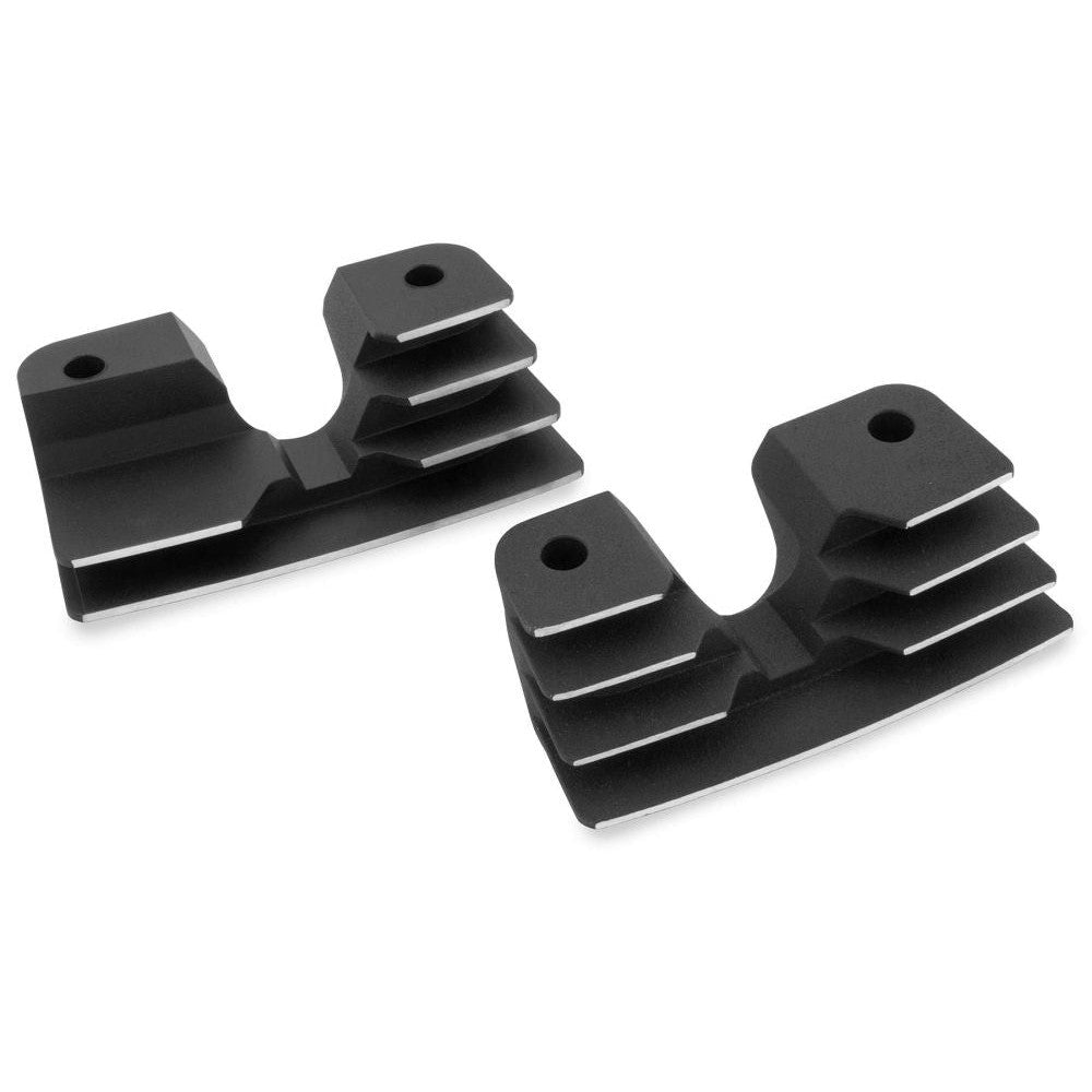 Bikers Choice Head Bolt Cover For - 19-001D5 Pair Finned Black