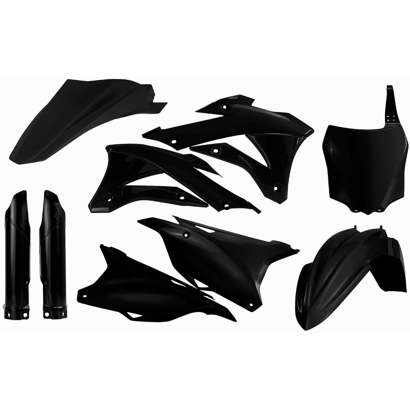 Acerbis Black Full Plastic Kit for Kawasaki - 2374110001