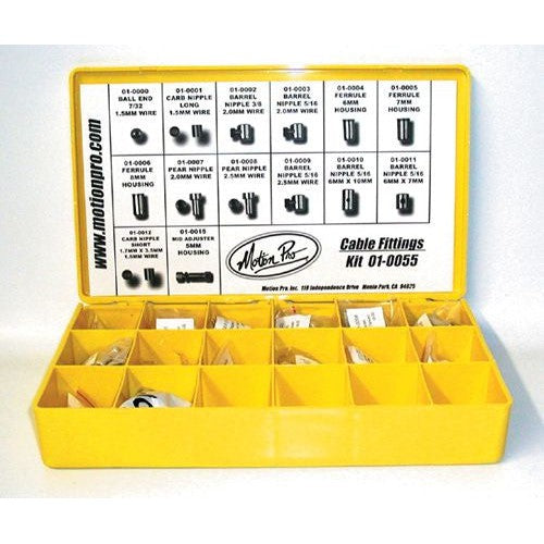Motion Pro 195 Piece Cable Fitting Kit With Container 01-0055