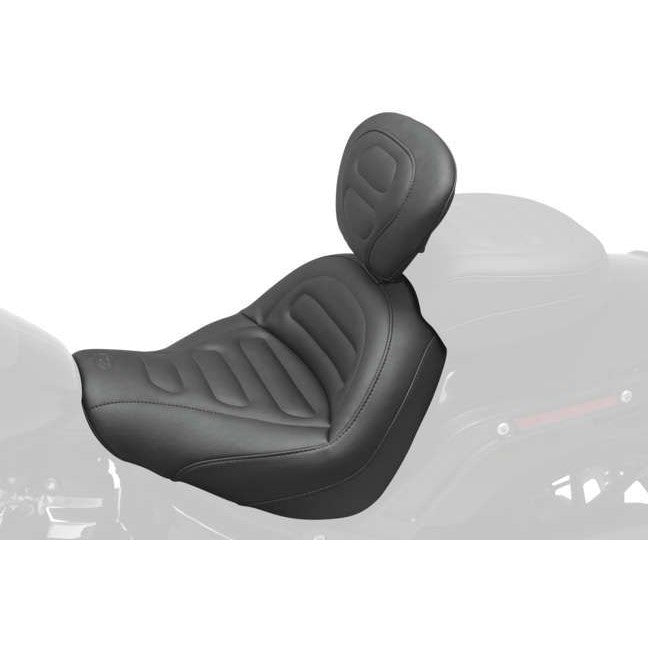 Mustang Standard Touring Seat With Backrest Black 79334