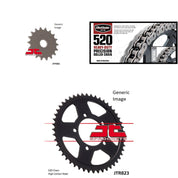 520H Heavy-Duty Chain Natural, Front & Rear Sprocket Kit GS500E 1989-1993 For Su