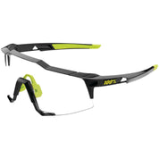 100% Speedcraft Sunglasses Gloss Black with Photochromic Lens - 61001-001-77