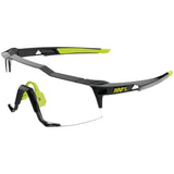 100% Speedcraft Sunglasses Gloss Black with Photochromic Lens - 61001-001-77