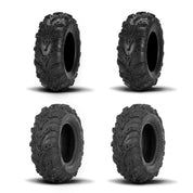 ITP Two Each Mud Lite II Tires Front [25x8-12] And Mud Lite II Tires Rear [25x10-12]