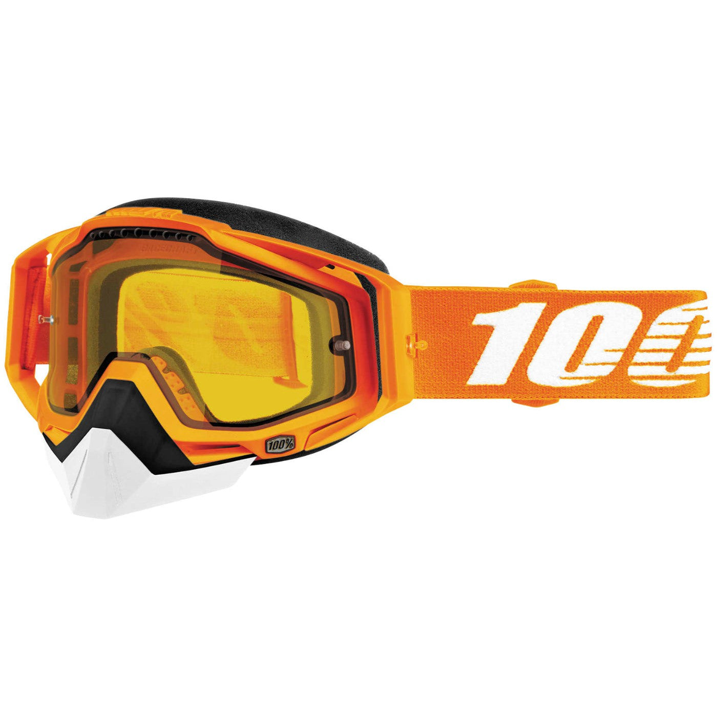 100% Gen1 Racecraft Snow Goggles Crush 2 with Yellow Vented Lens - 50103-291-02