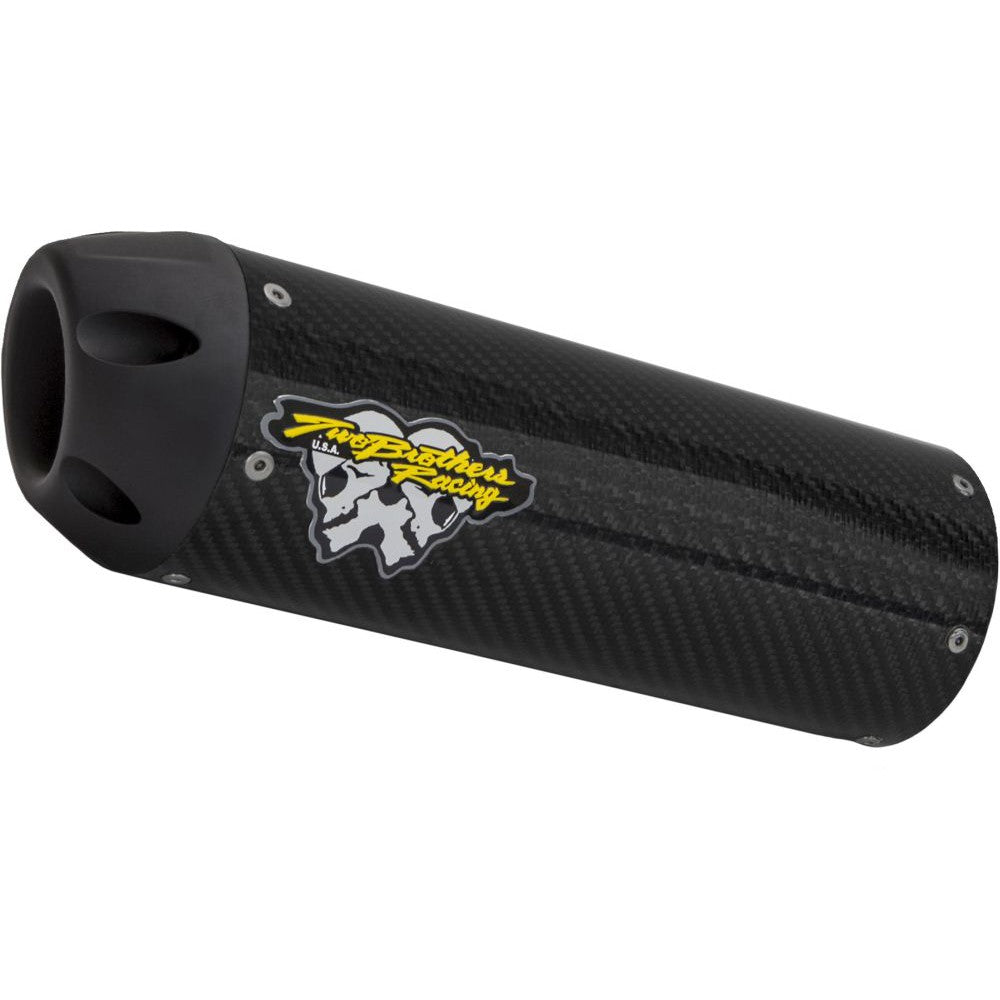 Two Brothers Racing Hurricane Black Series Carbon Fiber Slip-On Exhaust 005-38804-HU