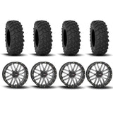 Llantas System 3 ST-3 con beadlock simulado en gris metalizado de 20" y neumáticos XTR370 [35x10-20]
