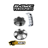 RJWC Krossflow Billet Gas Cap With Airbox Lid And Billet Shifter For Can Am Outlander + Renegade G2