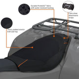 Funda de asiento de lujo para ATV Quadgear, negra - 15-098-013801-00