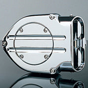 Kuryakyn 9873 Chrome Blood Groove Hypercharger w/ Chrome Butterflies