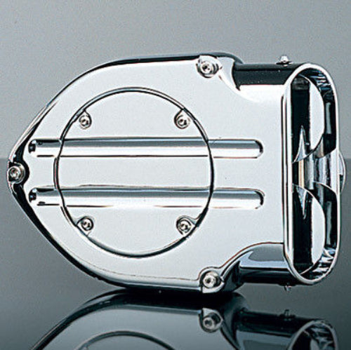 Kuryakyn 9873 Chrome Blood Groove Hypercharger w/ Chrome Butterflies