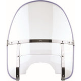 Parabrisas National Cycle Clear Beaded Heavy Duty, transparente con kit de montaje, horquillas cónicas