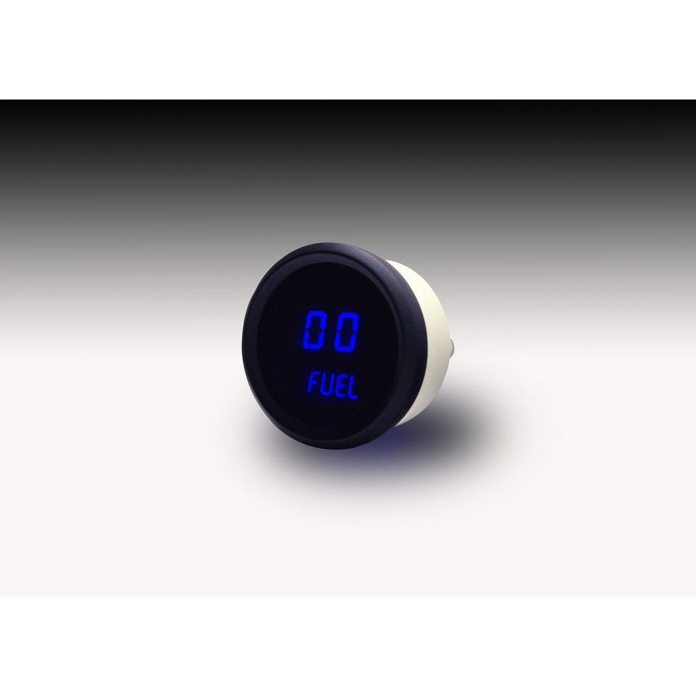 Intellitronix Fuel Level LED Digital Gauge in Black Bezel - Blue