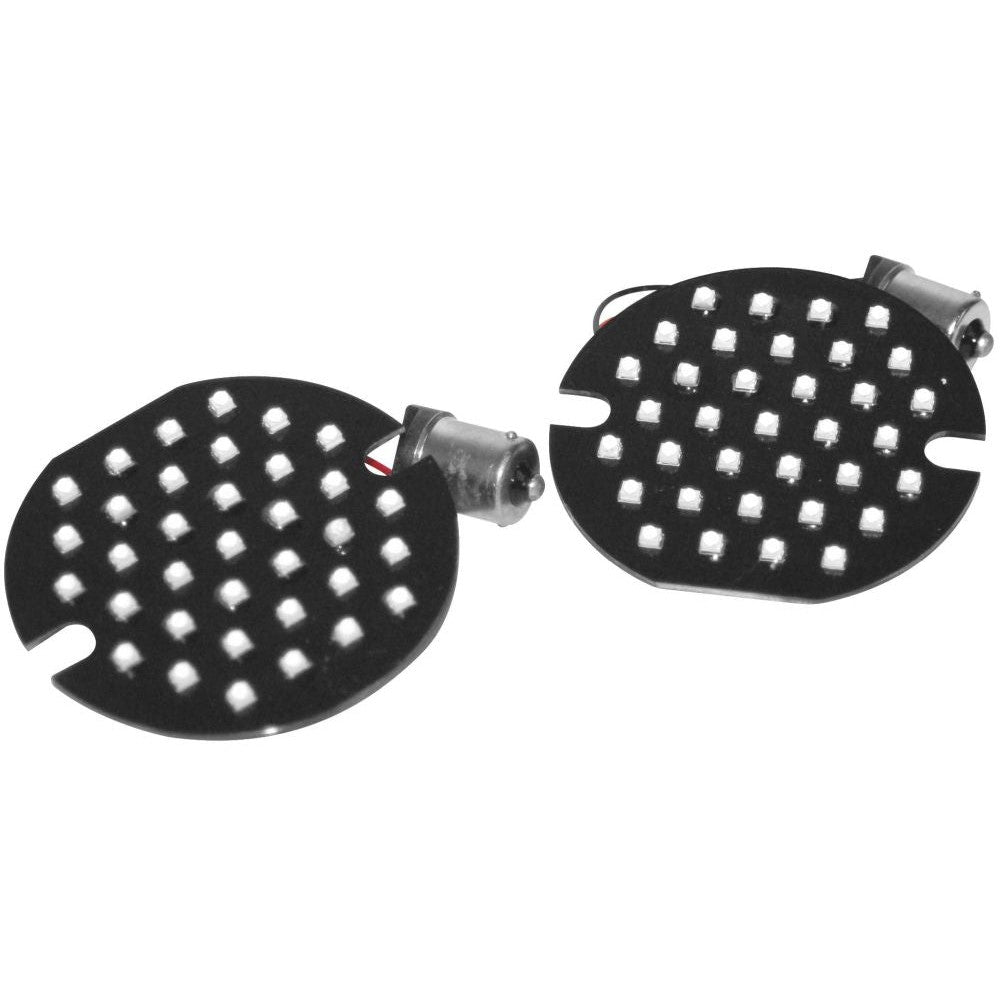 Letric Lighting Flat Style Turn Signal Inserts Red Rear
