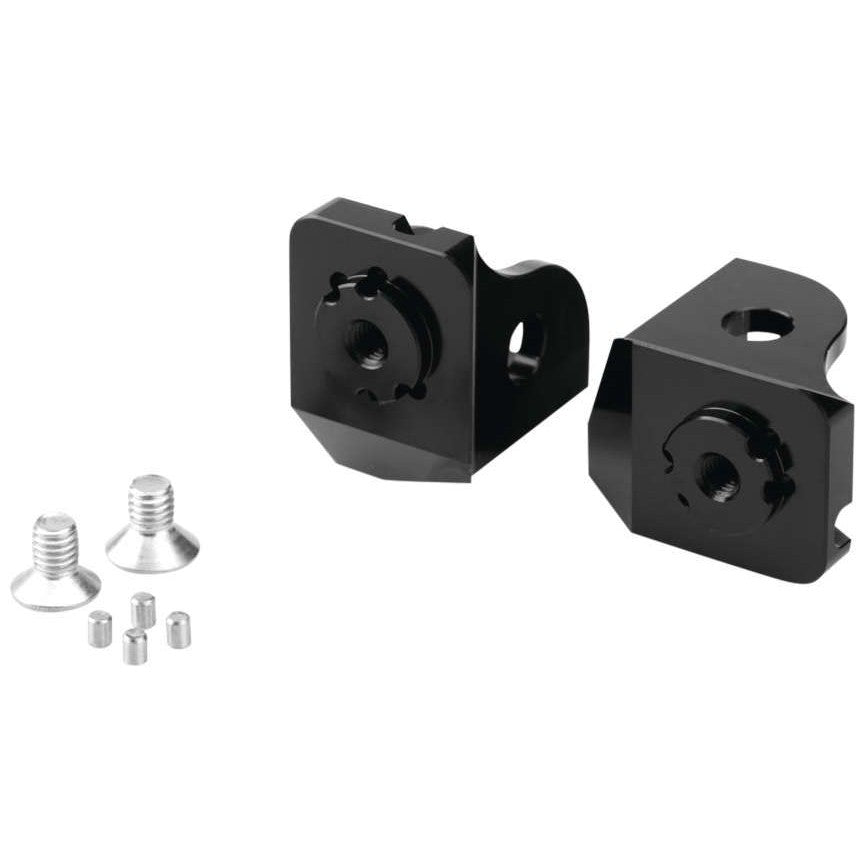 Puig Adjustable Footpeg Adaptors Rider Black - 20244N