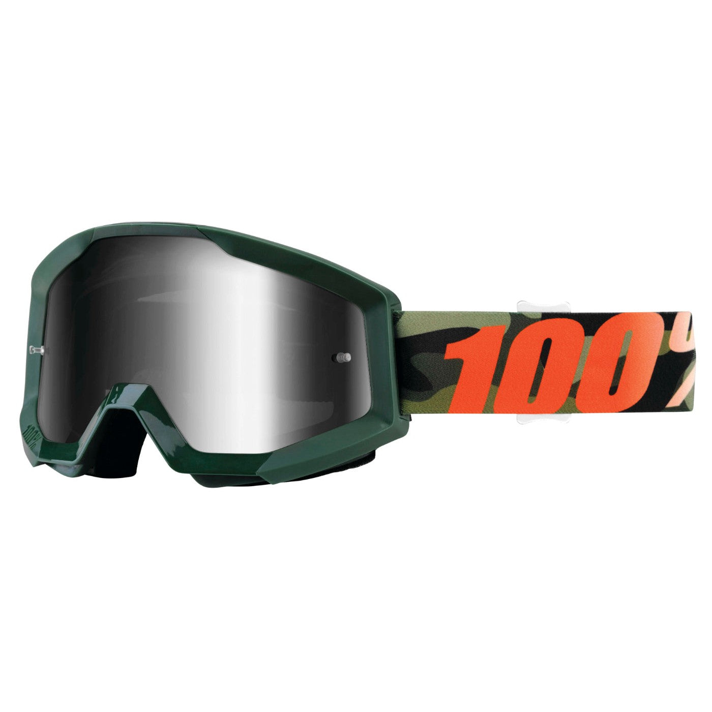 100% Gen1 Strata Goggles Huntsitan with Silver Lens - 50410-234-02
