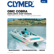 Manual Omc Cobra Strn Drv 86-1993 By Clymer'