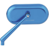 Arlen Ness Blue Left Oval Mirror 13-174