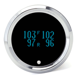 Dakota Digital 2-1/16" Round Quad Air Pressure Monitor Gauge Tank Teal ODYR-19-7