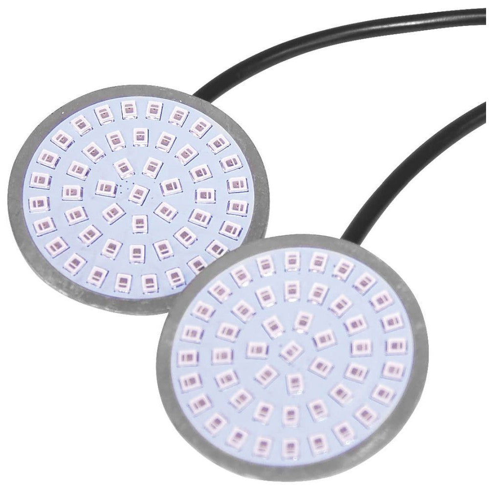 Letric Lighting Bullet Style 3-in-1 Turn Signal Inserts Red/Amber 3"
