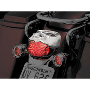 Harley FXDLI Dyna Low Rider 2004-2006Zombie Taillight Cover Chrome by Kuryakyn