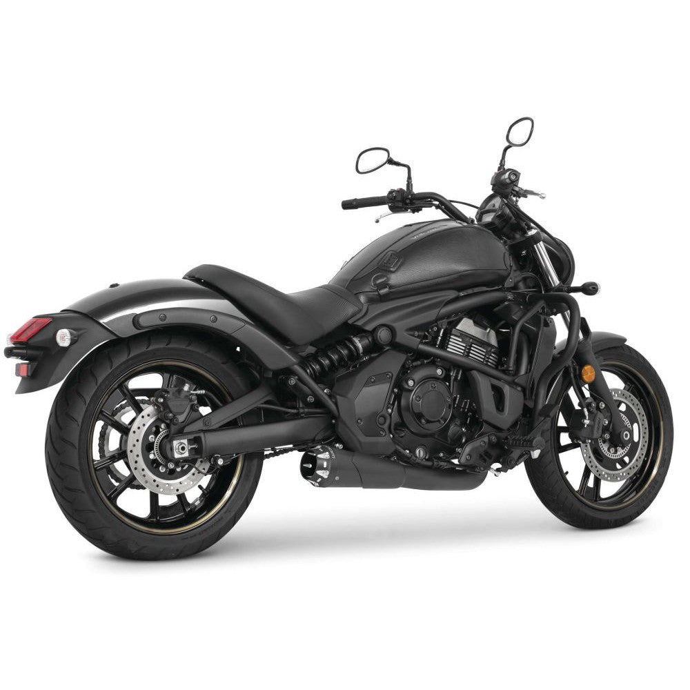 Freedom Performance American Outlaw 2-into-1 Shorty Exhaust 4.5" Black Black Tip For Kawasaki Vulcan S 2015-2021