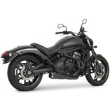 Freedom Performance American Outlaw 2-into-1 Shorty Exhaust 4.5" Black Black Tip For Kawasaki Vulcan S 2015-2021