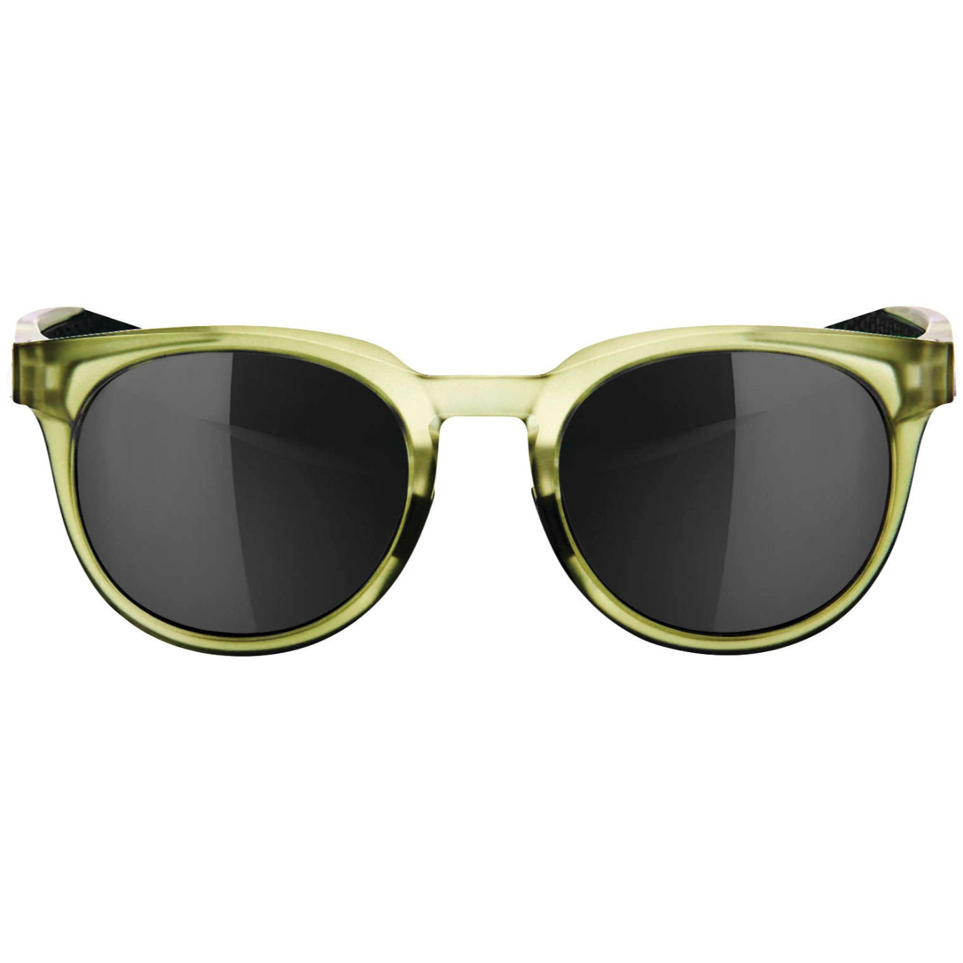 100% Campo Sunglasses Matte Translucent Olive Slate with Black Mirror Lens - 61026-296-61